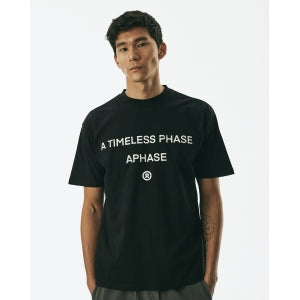APHASE - Big Slogan T-Shirt Black