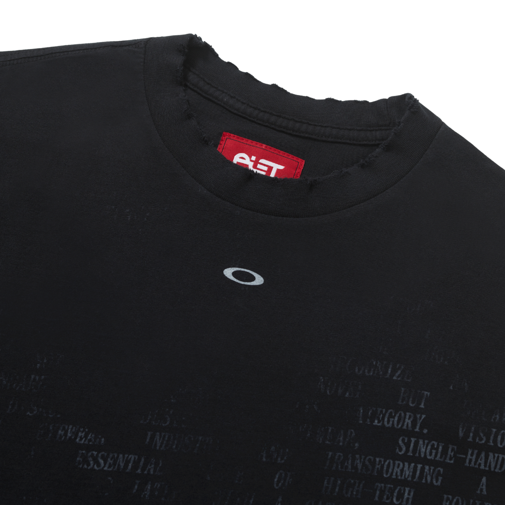 Camiseta Piet X Oakley Nano Logo Ripped Vintage Black