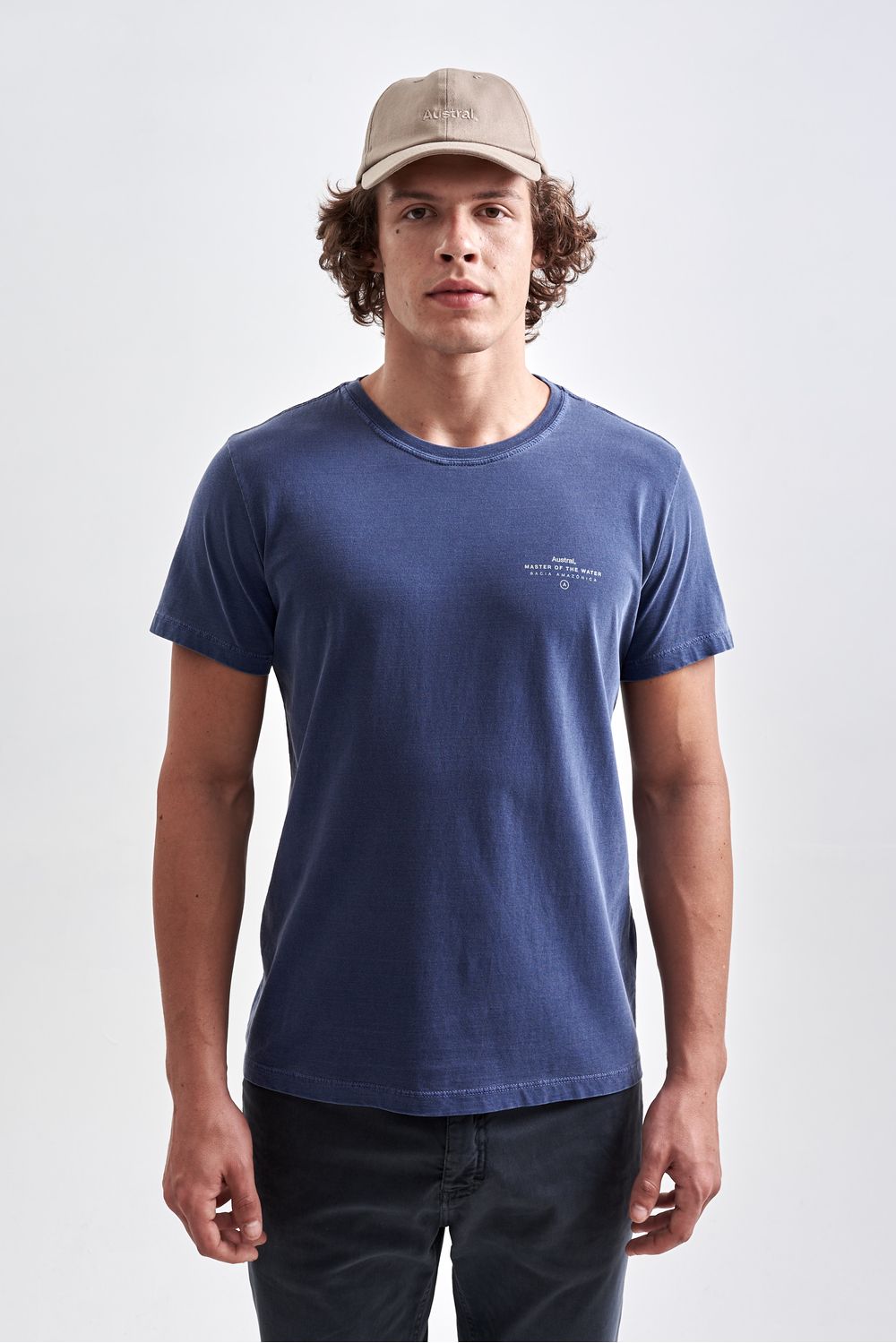 AUSTRAL - Camiseta Jundia Stone Azul Escuro