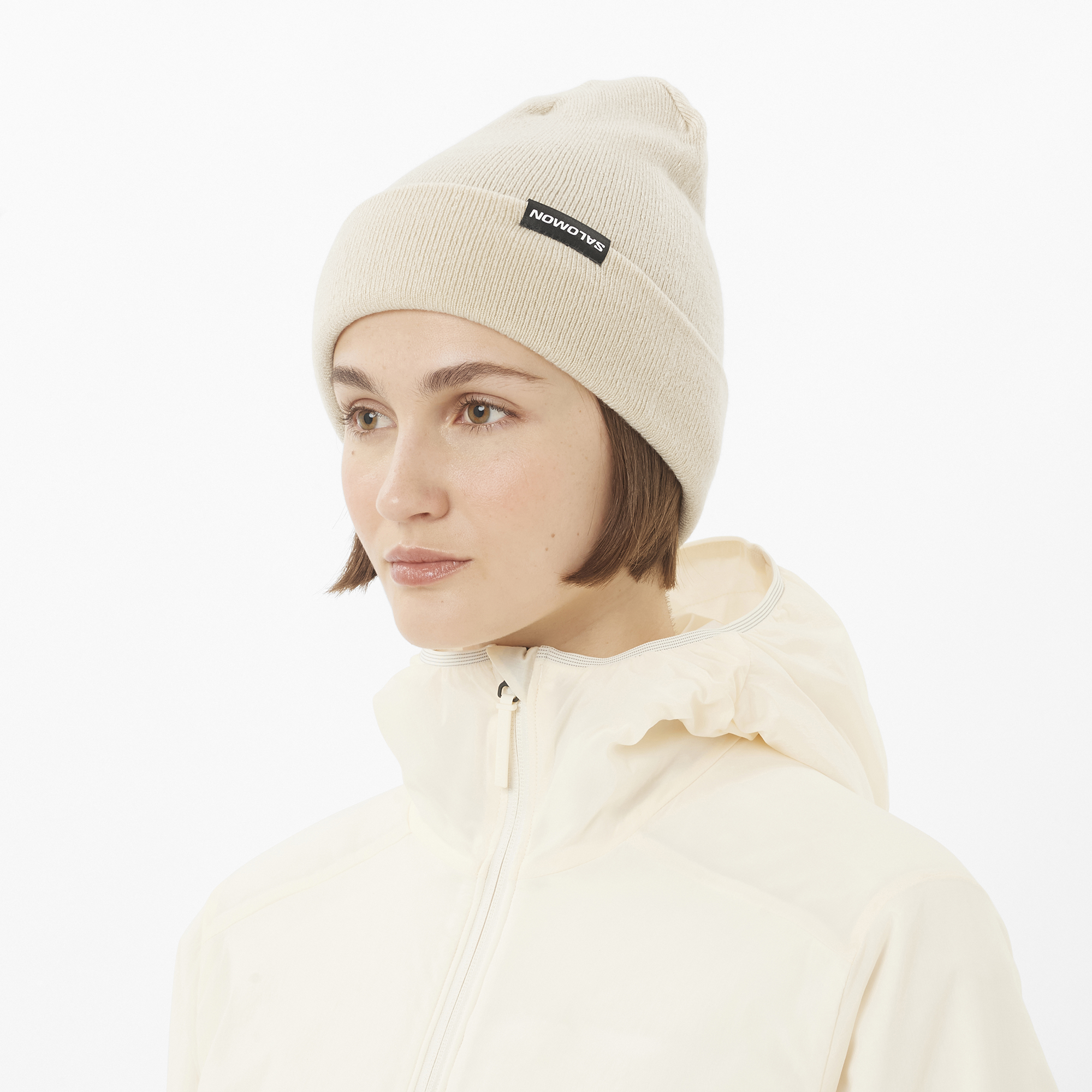 Gorro Salomon Flatspin Preto e Bege