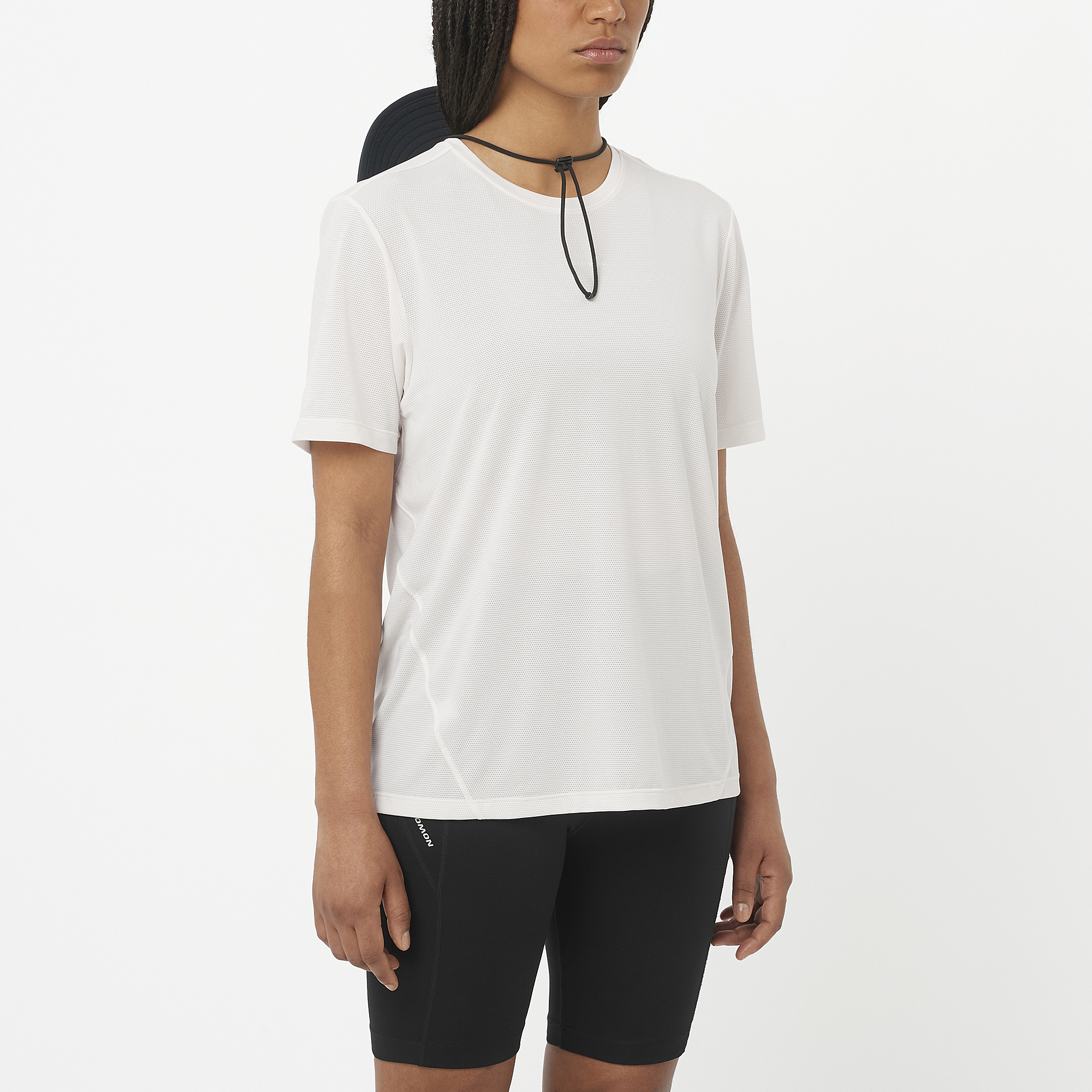 Camiseta Salomon SHKout Core SS Feminina Whisper White