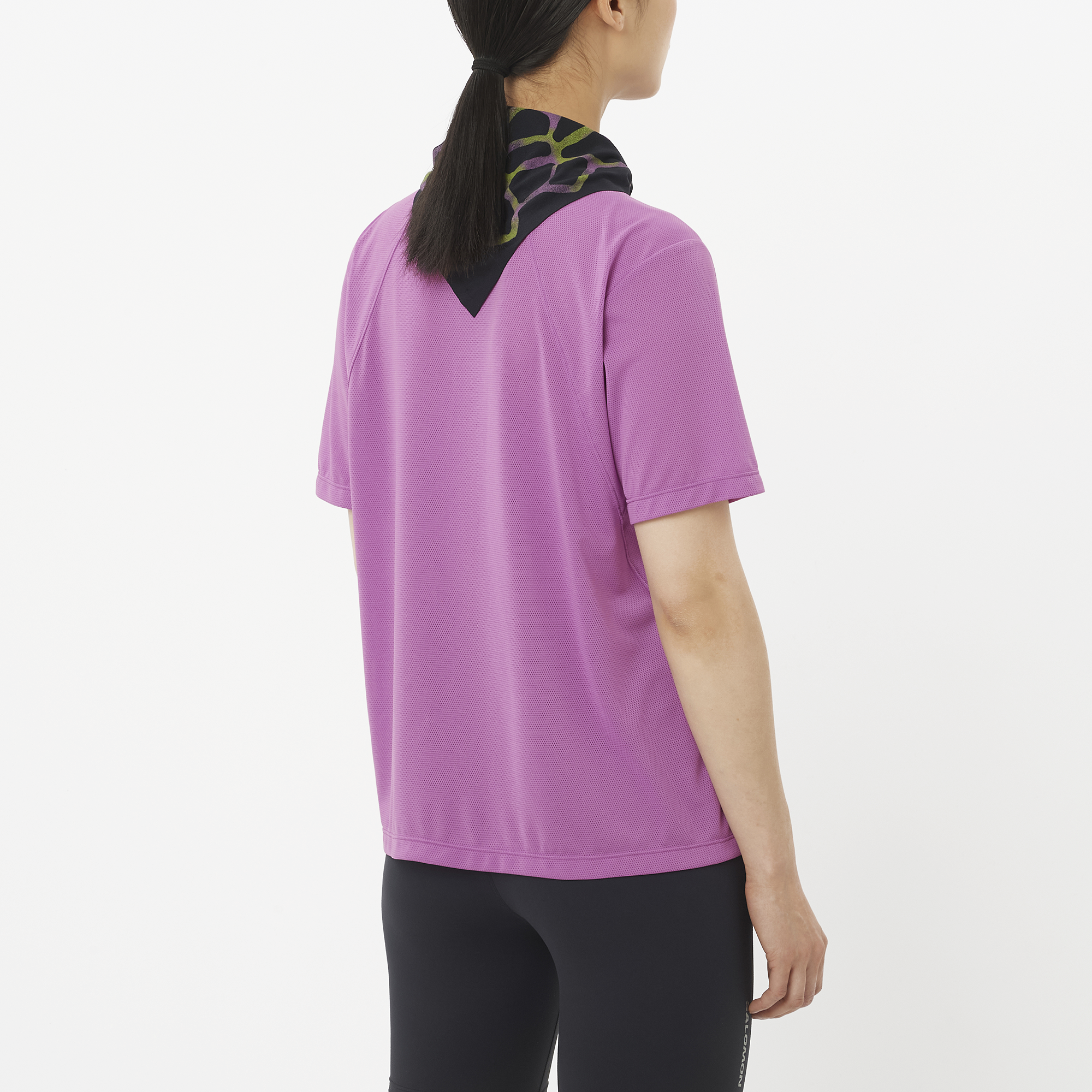 Camiseta Salomon SHKout Core SS Feminina Iris Orchid