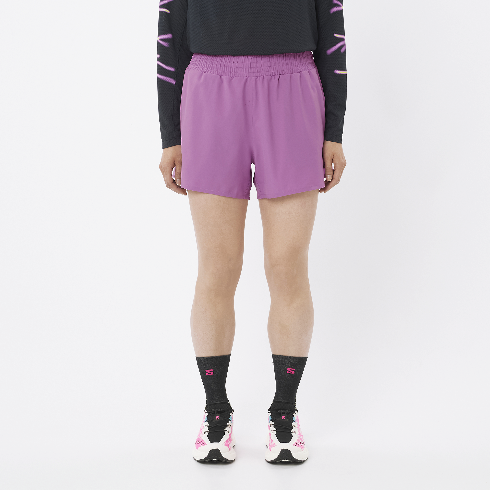 Shorts SHKout Core 2in1 4 Feminino Iris Orchid