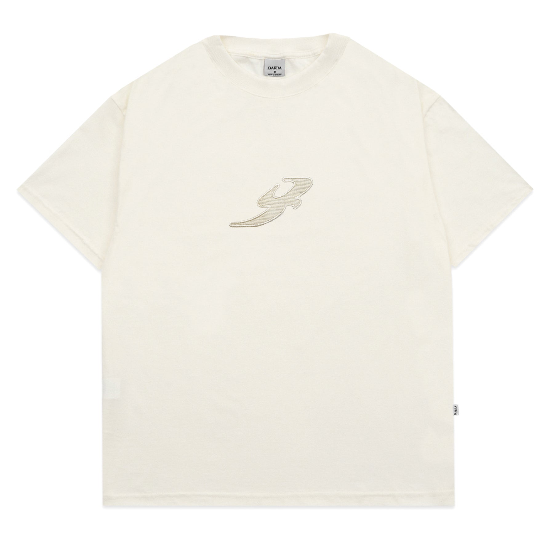 Camiseta Barra Crew Garça Textura Off White