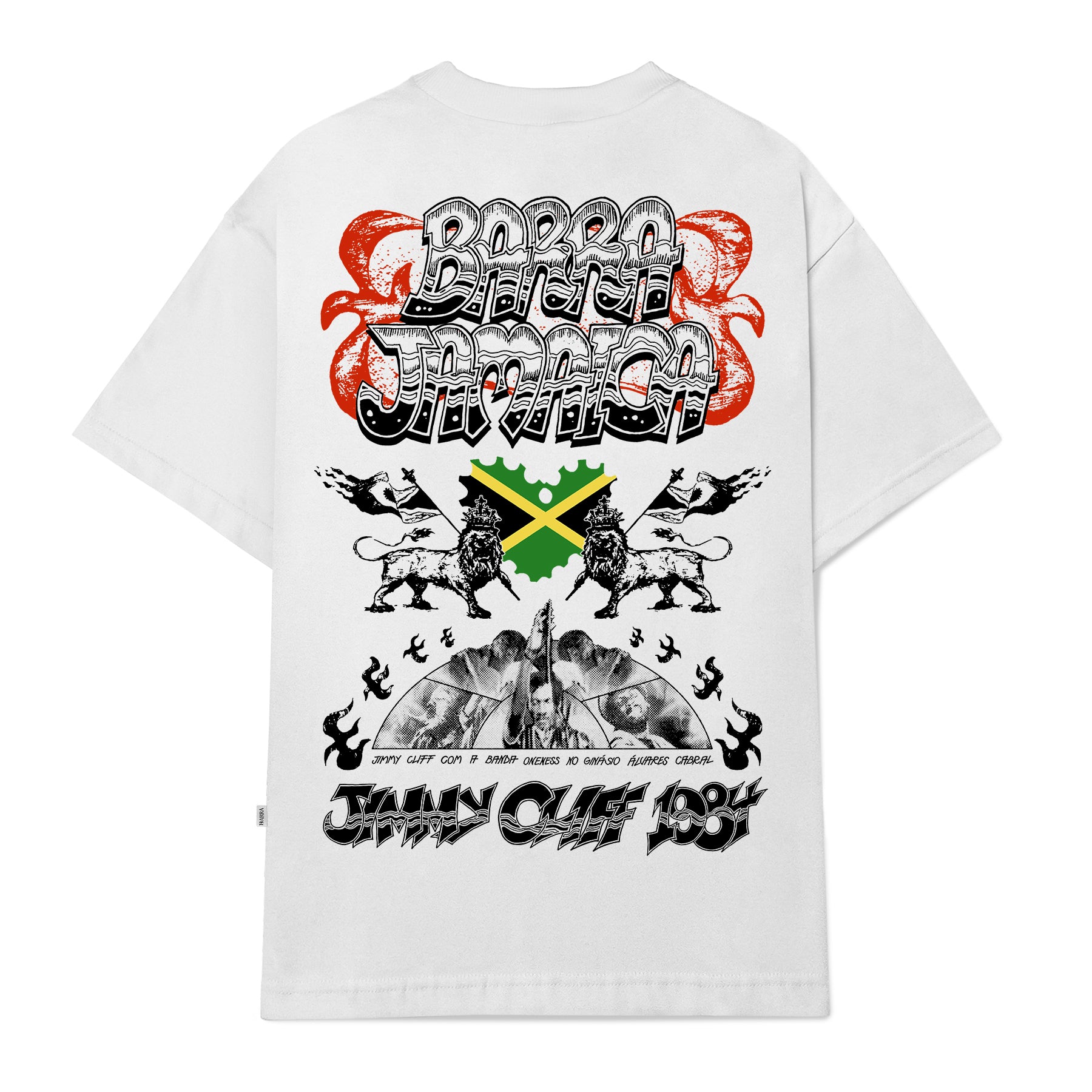 Camisa Barra Crew x Jamaica Branca