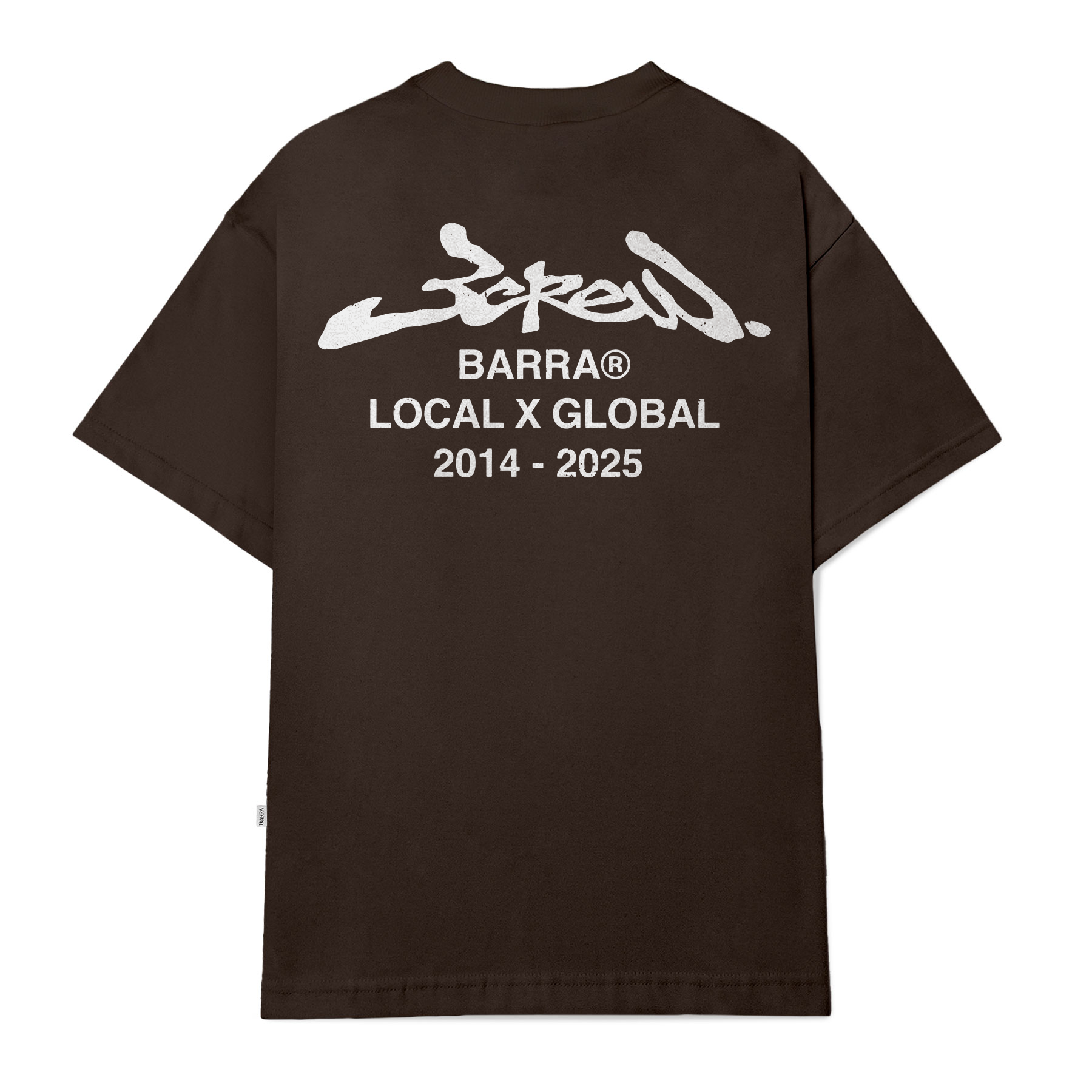 Camiseta Barra Crew Local Global Marrom