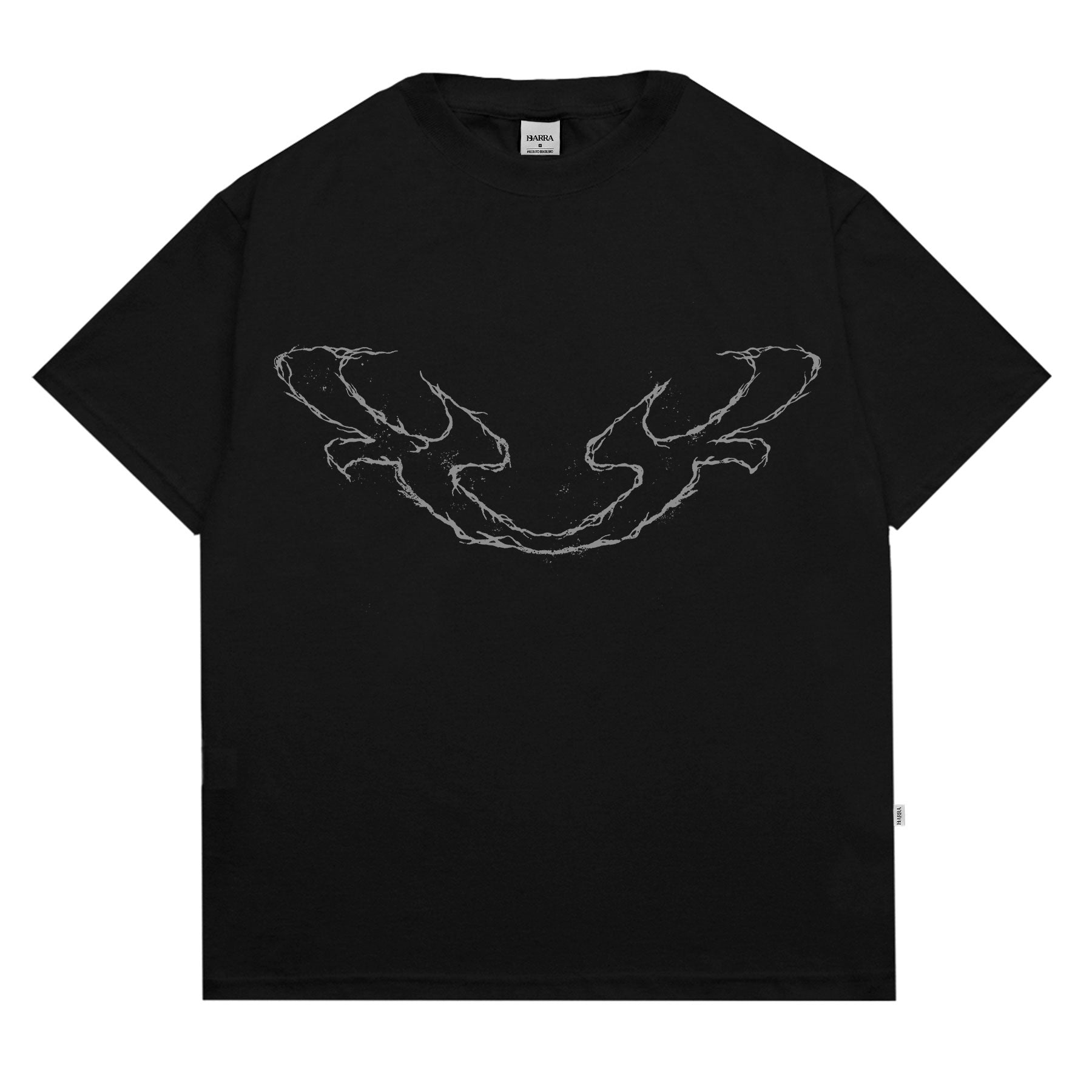 Camiseta Barra Crew Reflexo Remix Preta