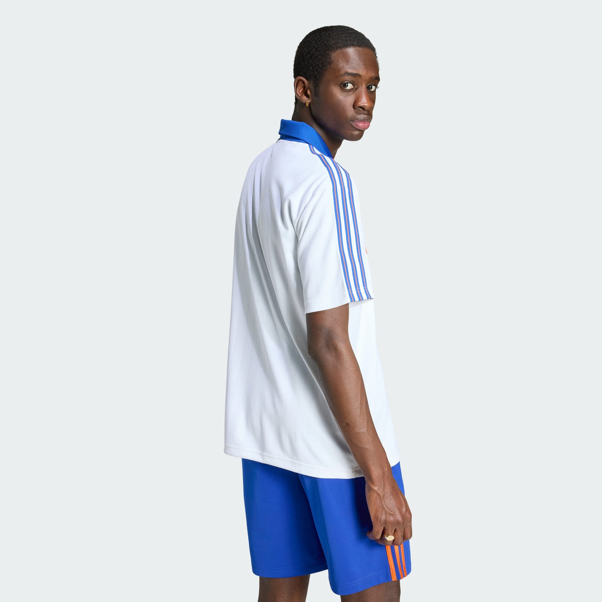Camiseta Polo Adidas Drop Needle Branca
