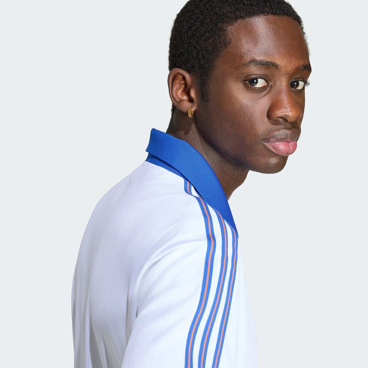 Camiseta Polo Adidas Drop Needle Branca