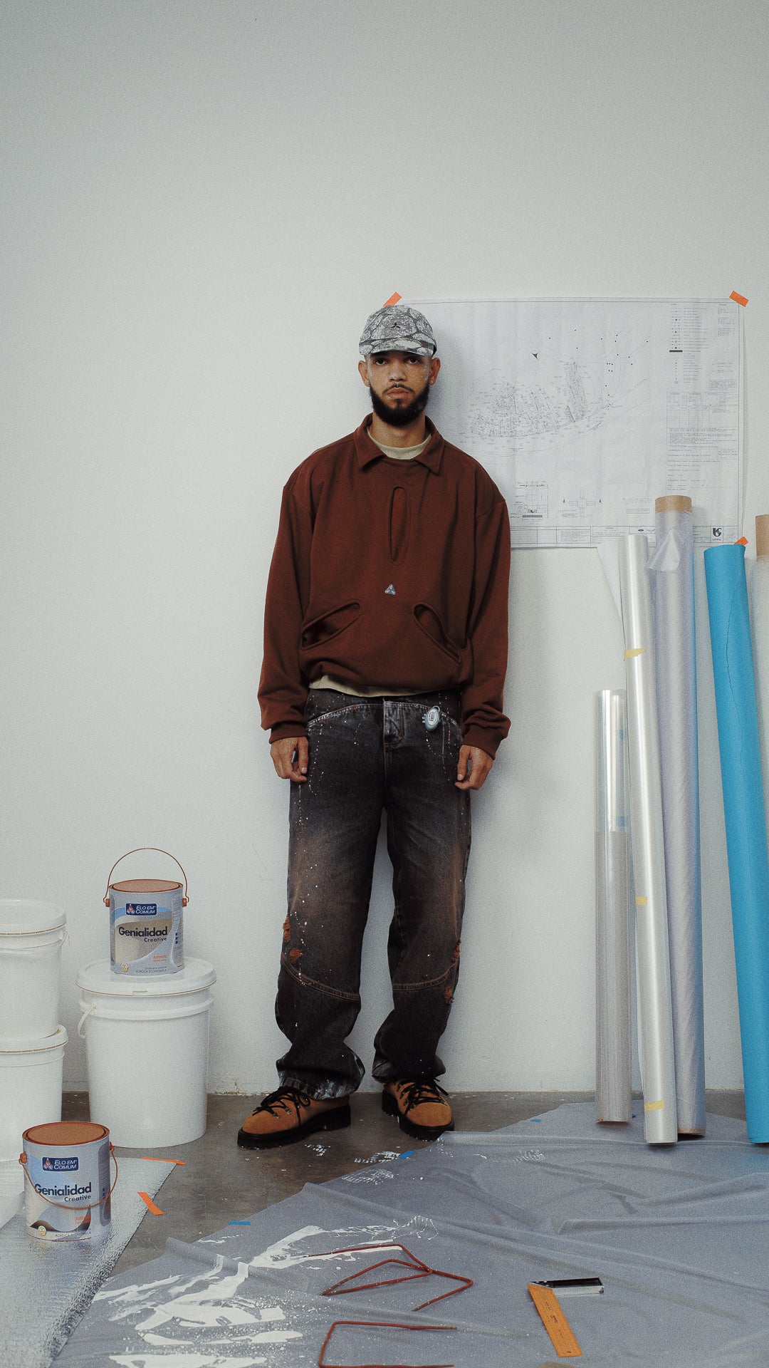 Calça Jeans Elo Painting Day Cinza