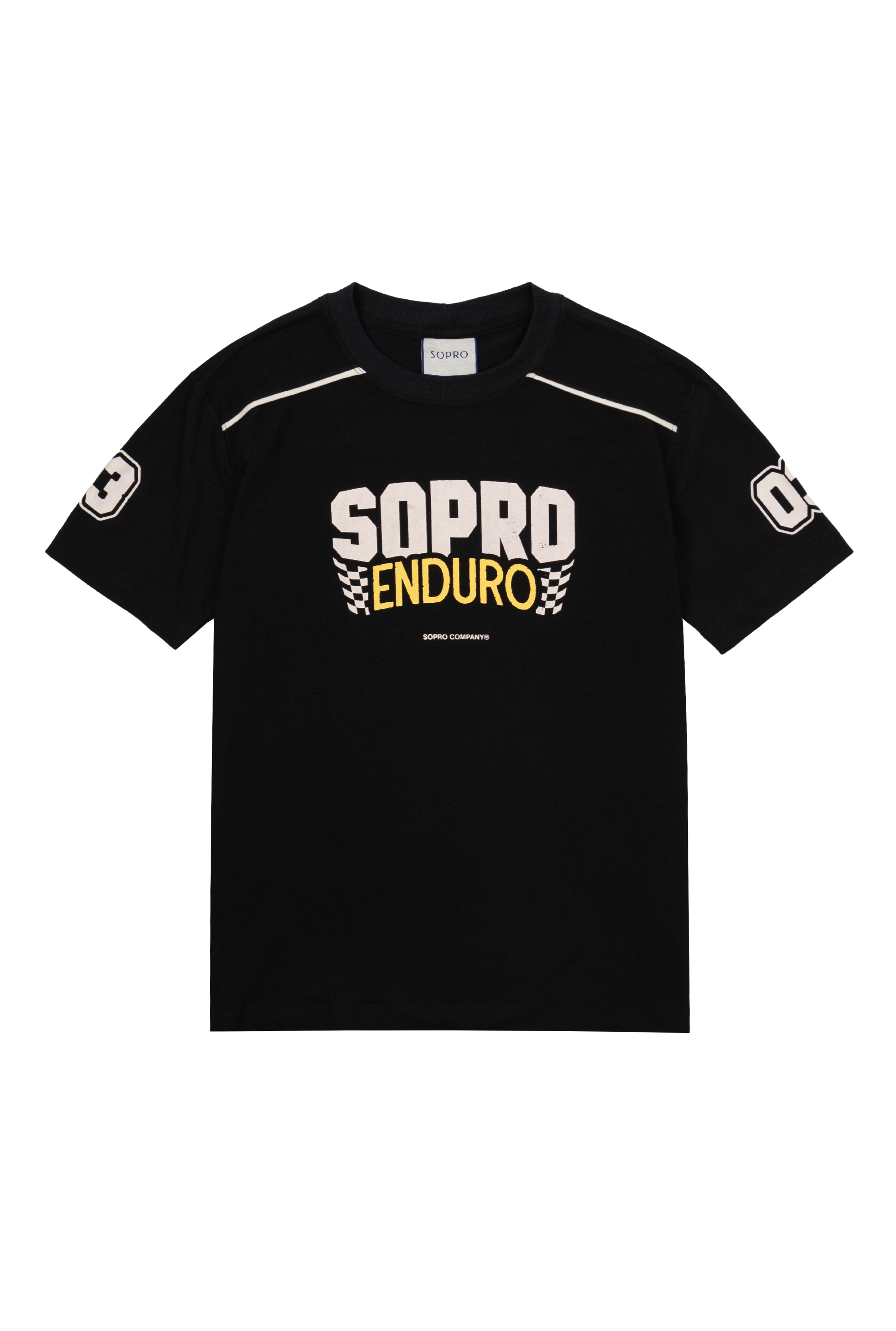 Camiseta Slim Sopro Corazón de Campeón Preta