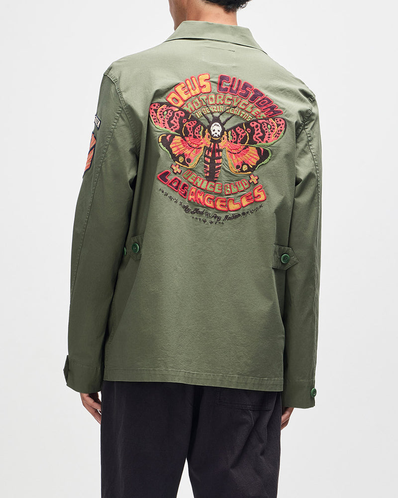 Camisa Deus Overshirt Power Verde Militar