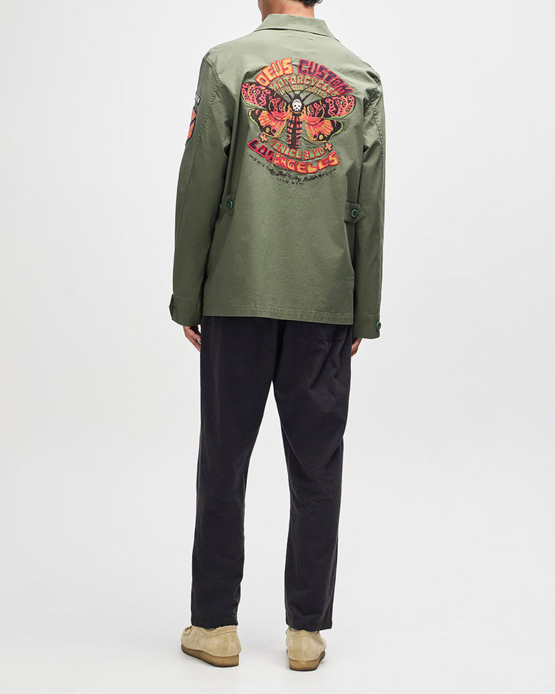 Camisa Deus Overshirt Power Verde Militar