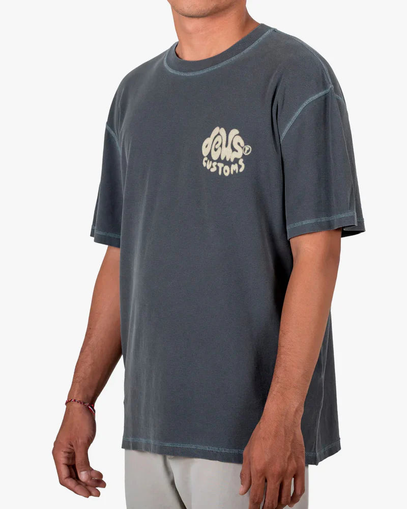 Camiseta Deus Ex Machina Debris Reverse Chumbo