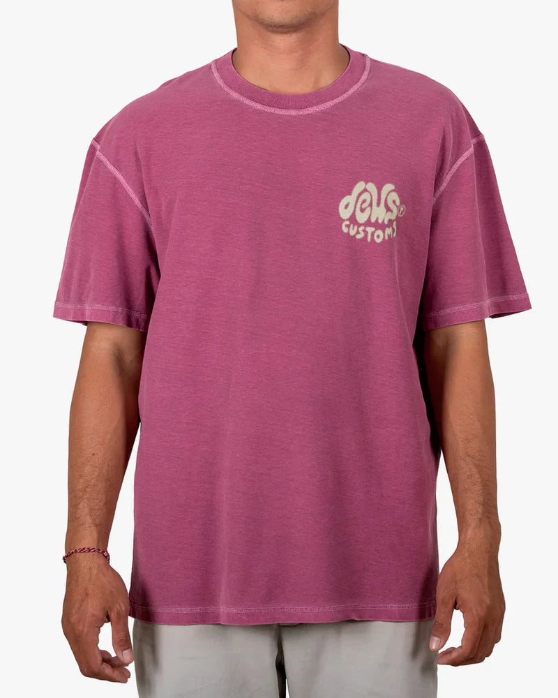 Camiseta Deus Ex Machina Debris Reverse Rosa Escuro