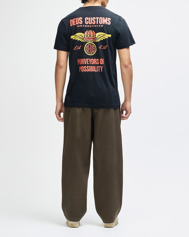 Camiseta Deus Ex Machina Cutway Preta