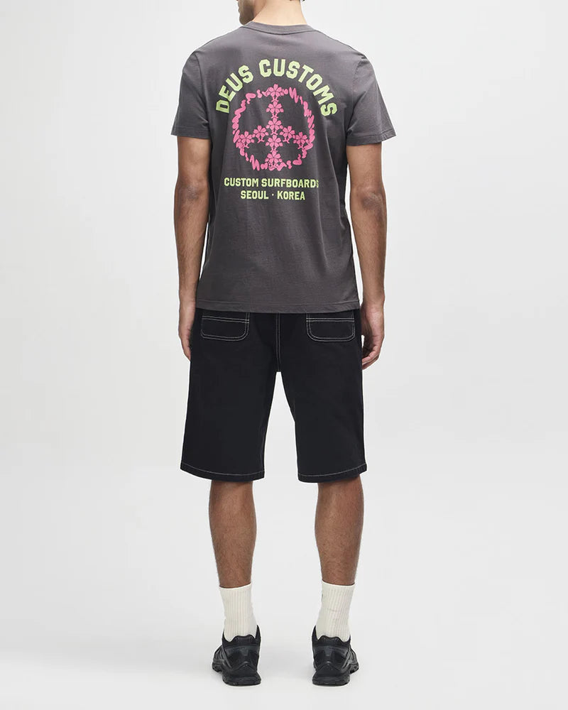 Camiseta Deus Ex Machina Fancy Pansy Chumbo