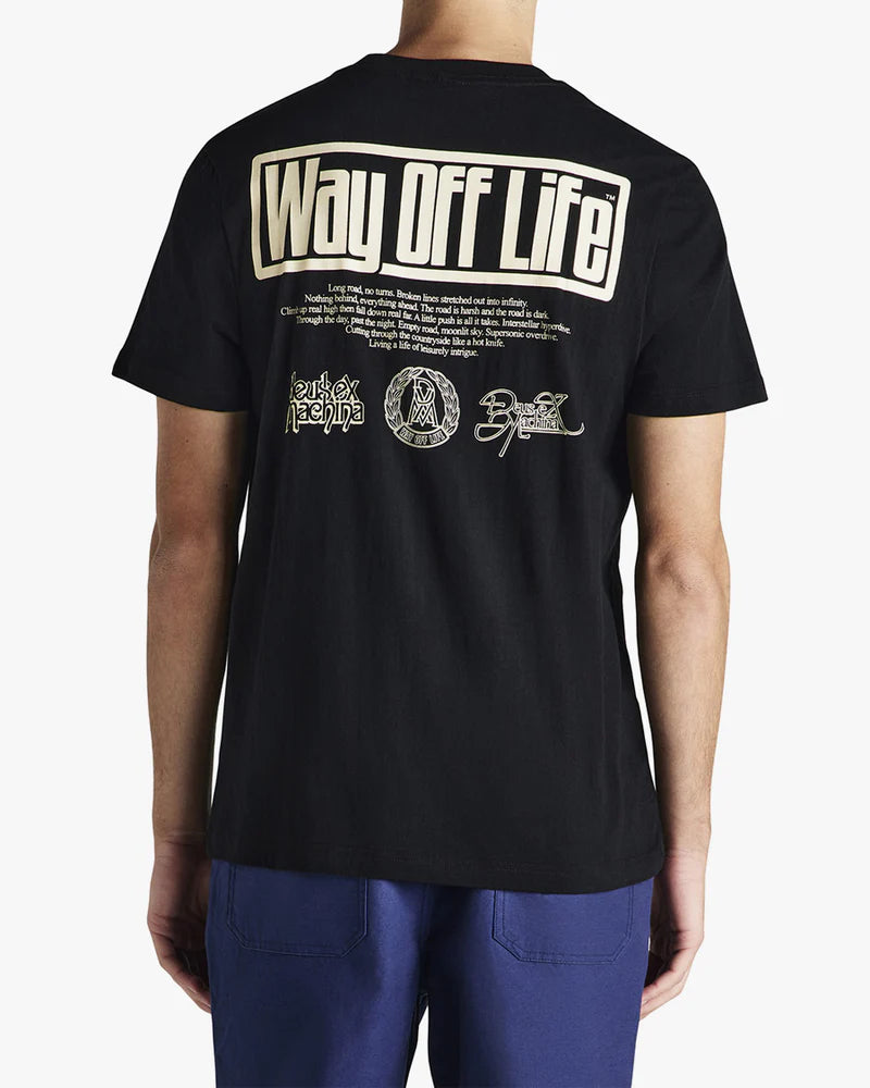 Camiseta Deus Ex Machina Hyperdrive Preta