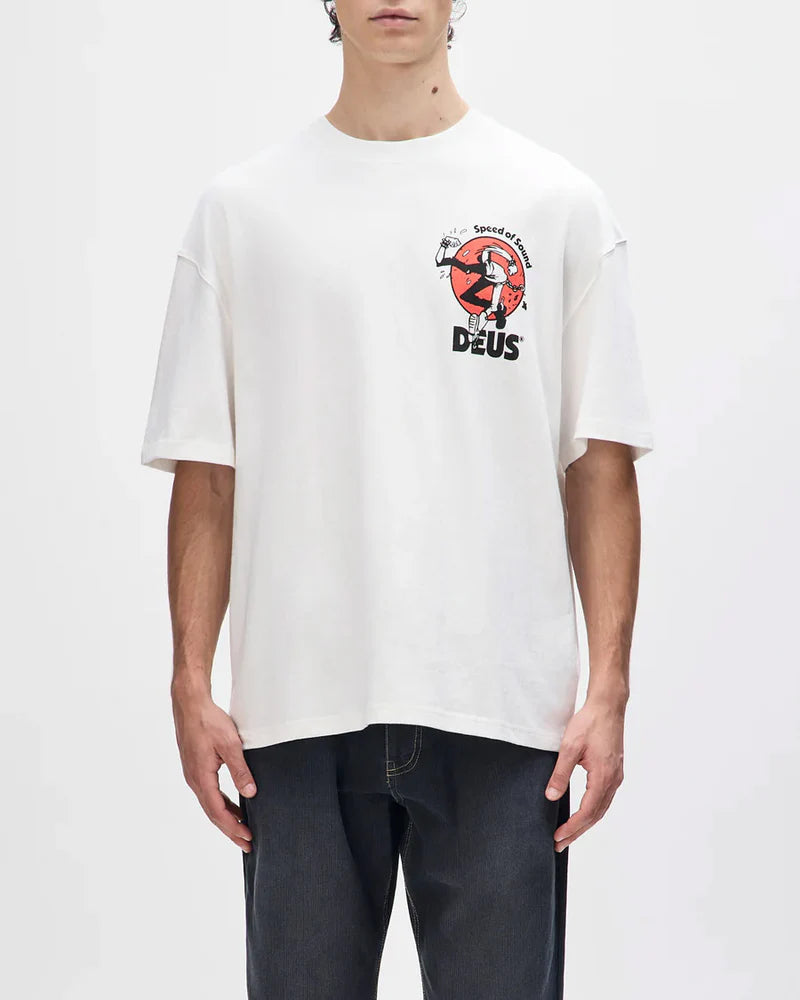 Camiseta Deus Oversized Roughneck Off White