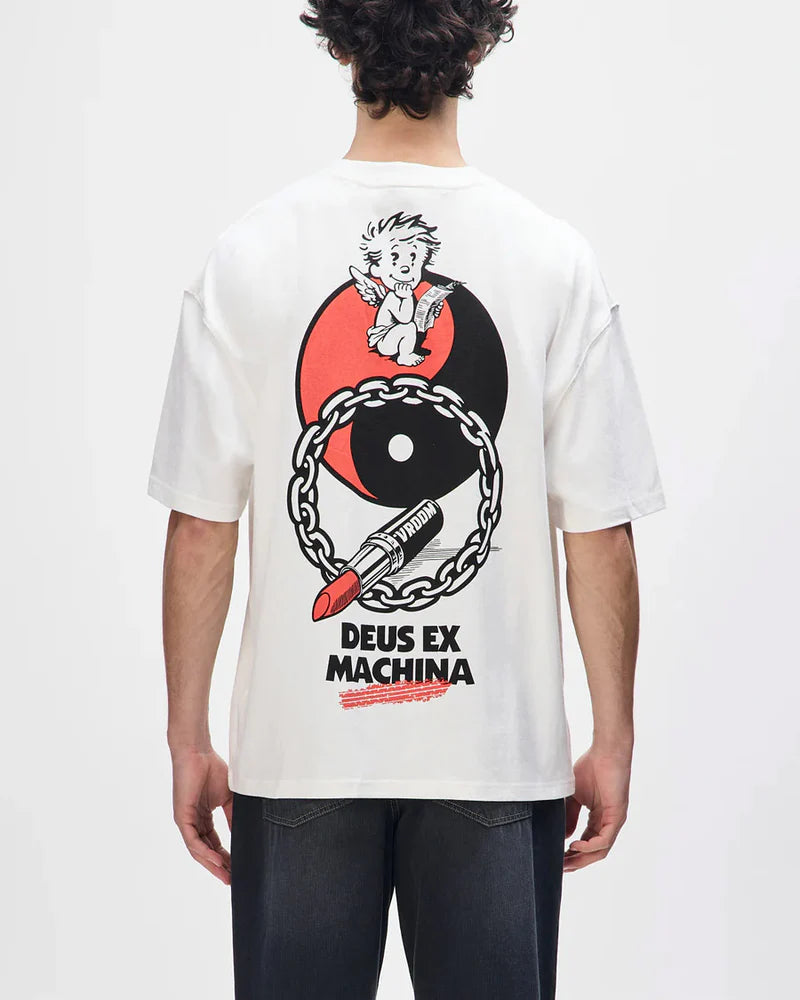 Camiseta Deus Oversized Roughneck Off White