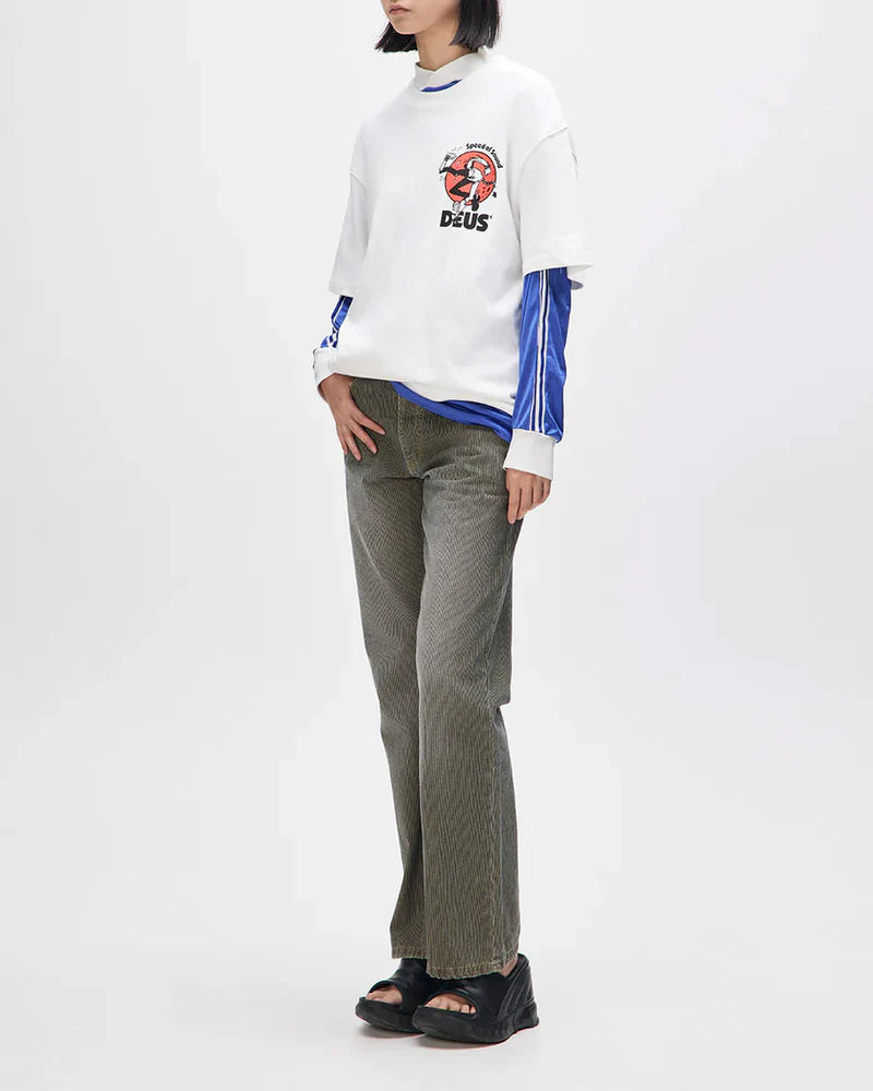 Camiseta Deus Oversized Roughneck Off White