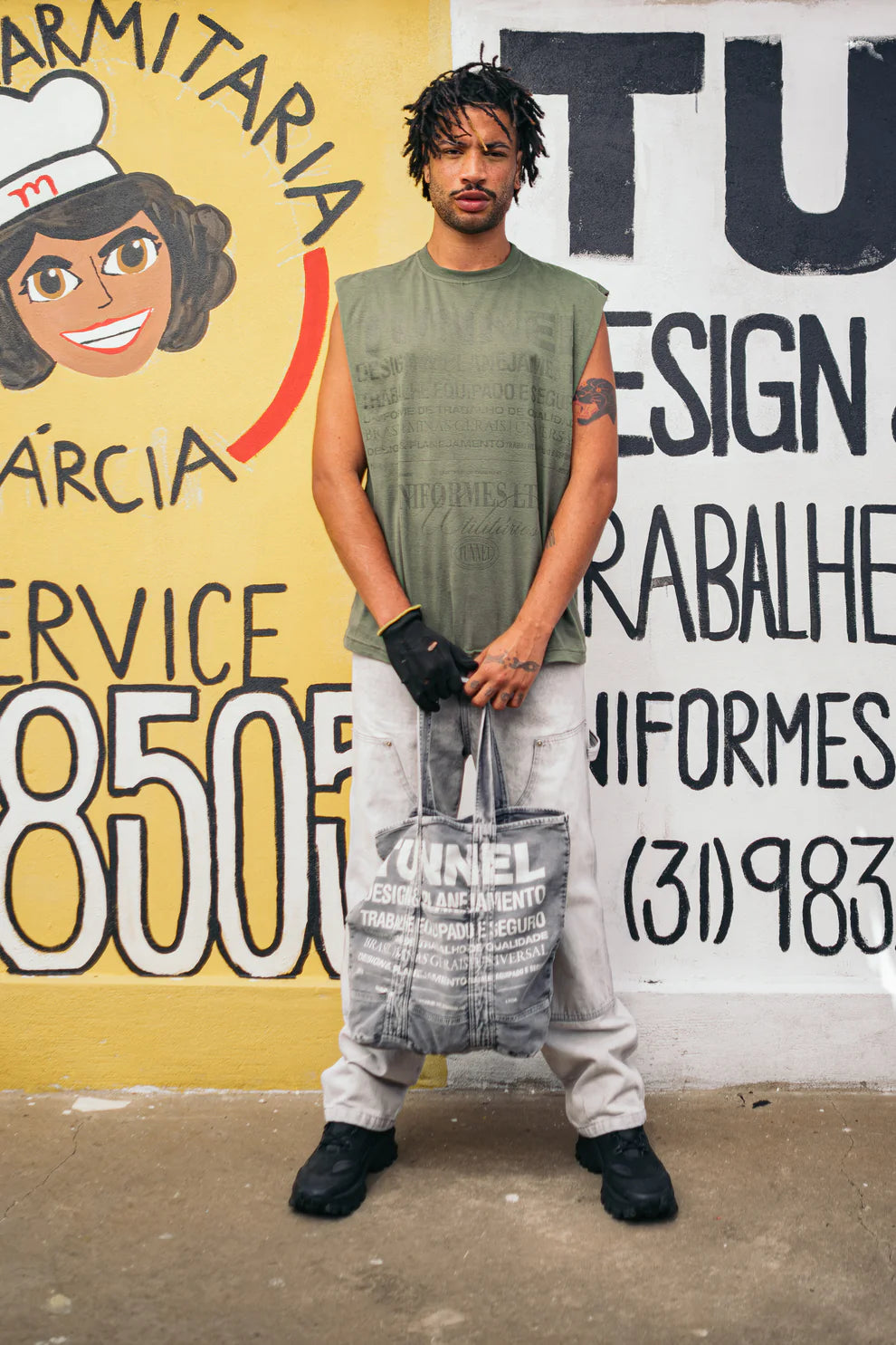 Regata Tunnel Oversized Monocromática Institucional Verde