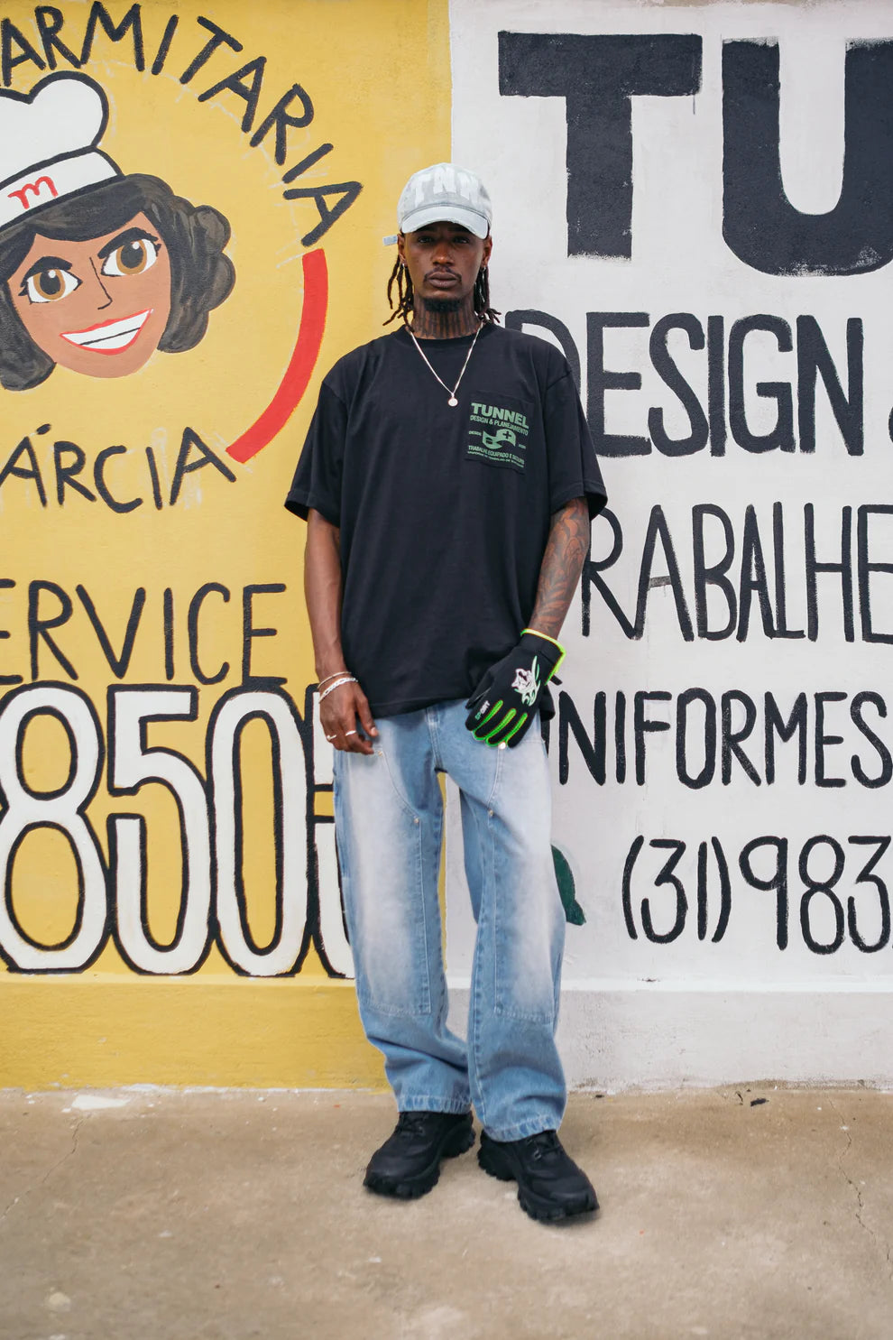 Camiseta Tunnel Oversized Carteira de Identidade Preta