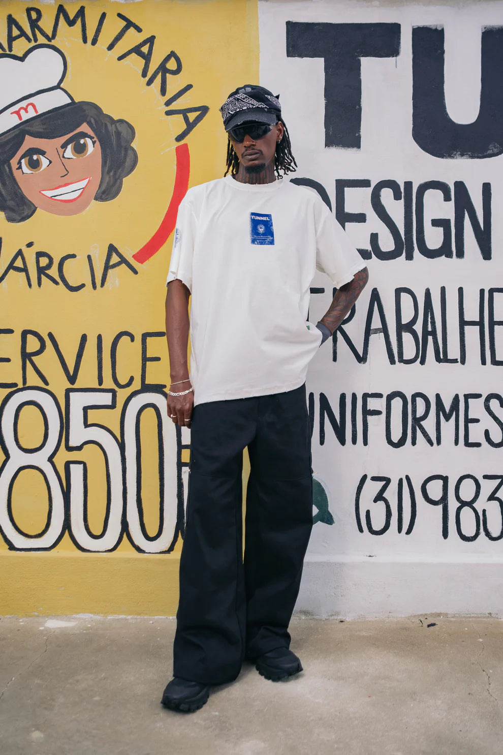 Camiseta Tunnel Oversized CLT Branca