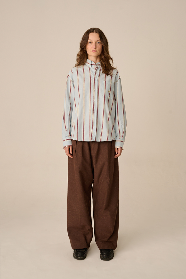 Camisa Carnan Listrada Bordô