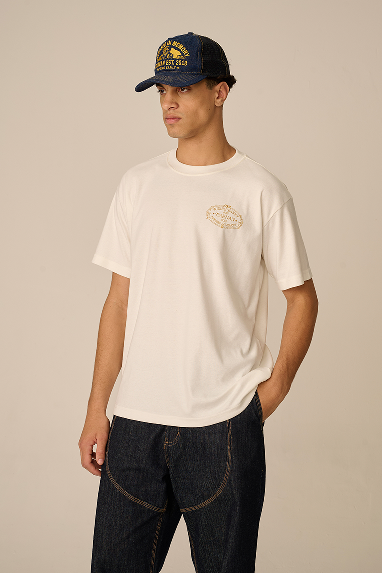 Camiseta Carnan  Home Crest Off White