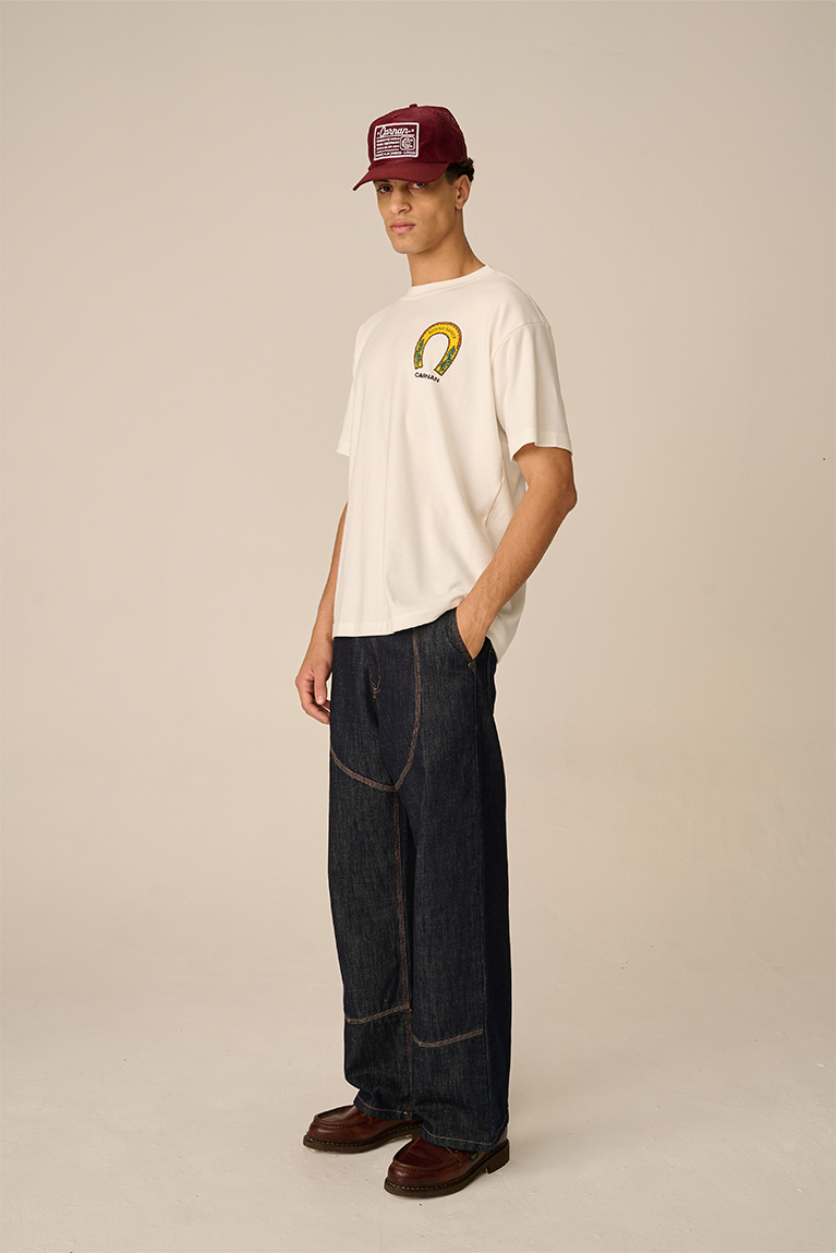 Calça Carnan Double Knee Raw Denim