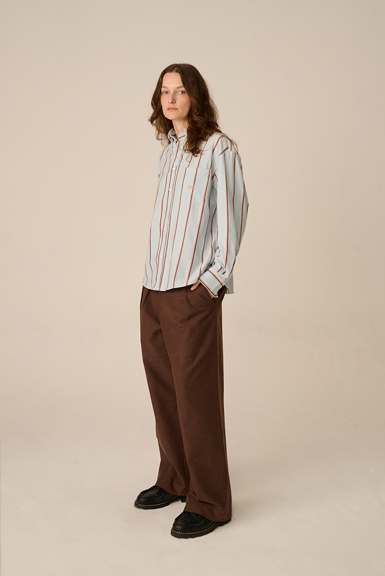 Camisa Carnan Listrada Bordô