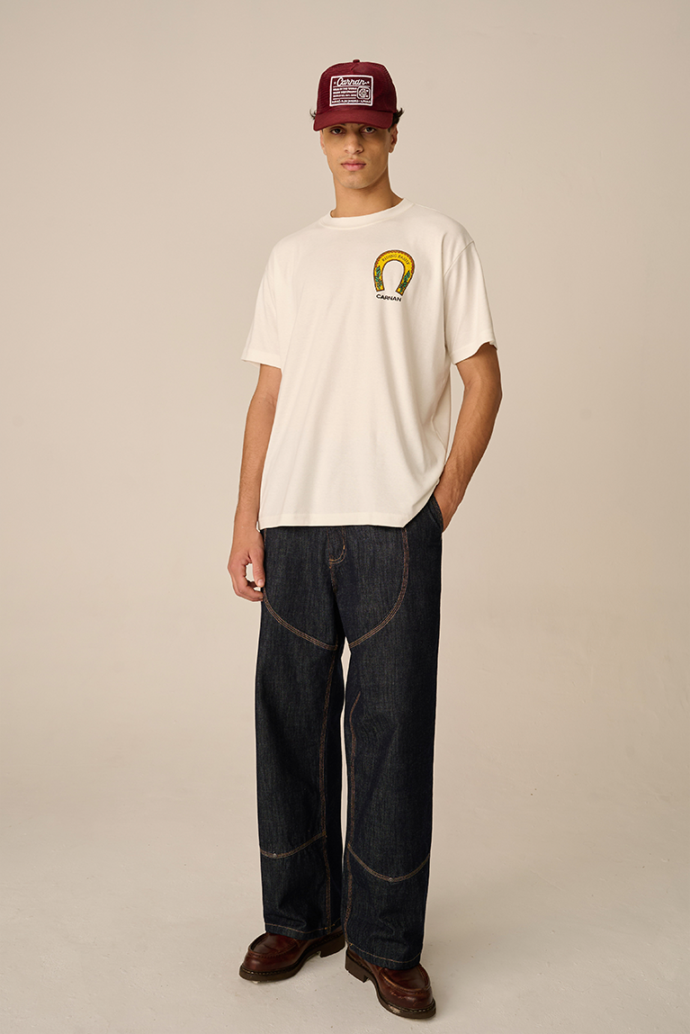 Calça Carnan Double Knee Raw Denim