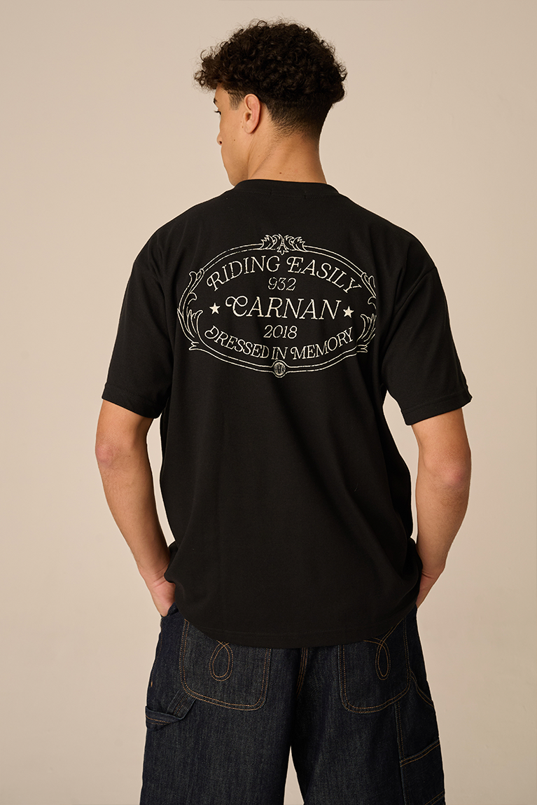Camiseta Carnan  Home Crest Preta
