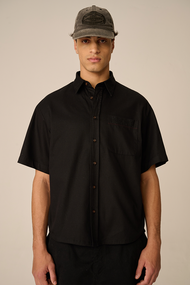 Camisa Carnan Short Sleeve Preta
