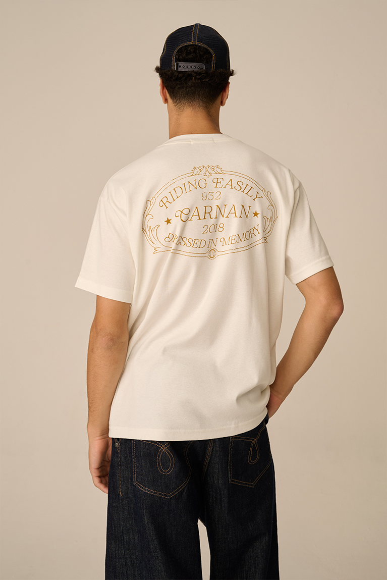 Camiseta Carnan  Home Crest Off White