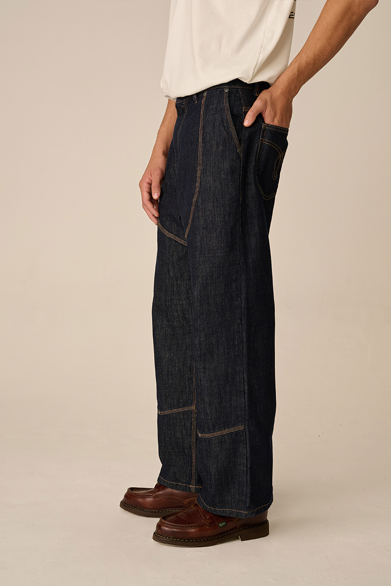 Calça Carnan Double Knee Raw Denim