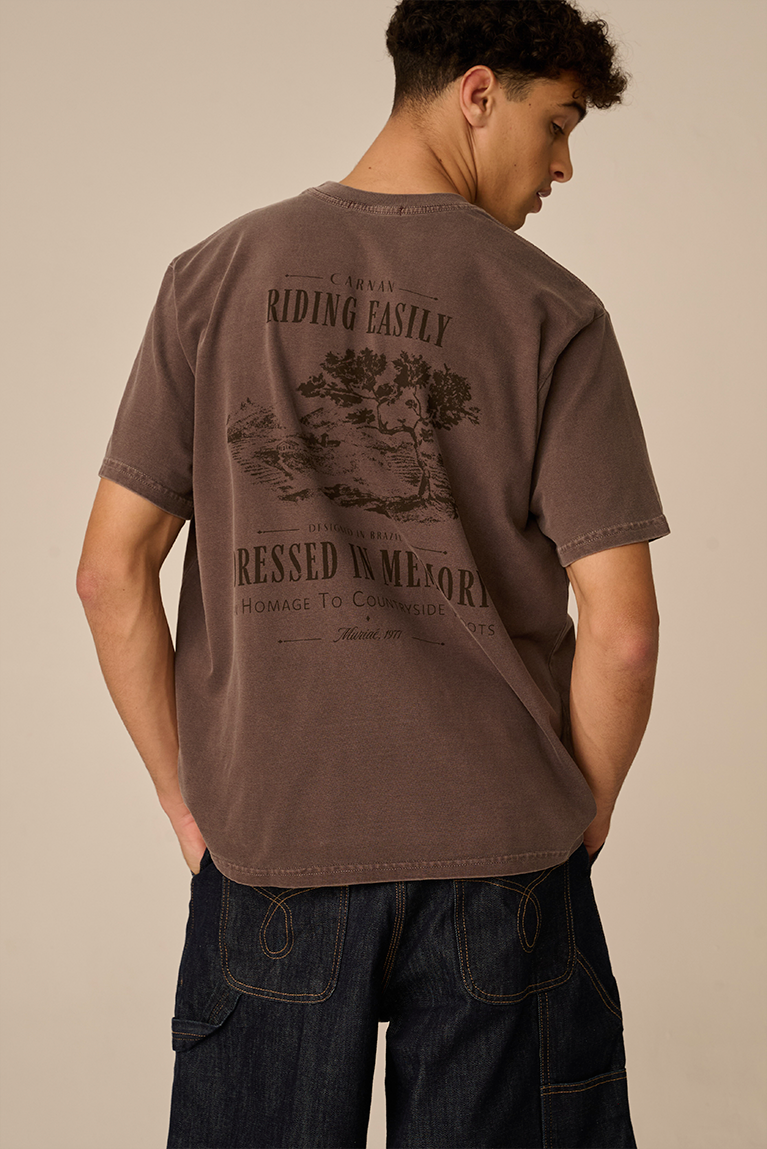 Camiseta Carnan Countryside Marrom