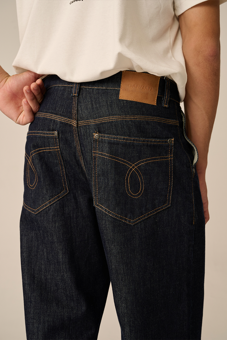 Calça Carnan Double Knee Raw Denim