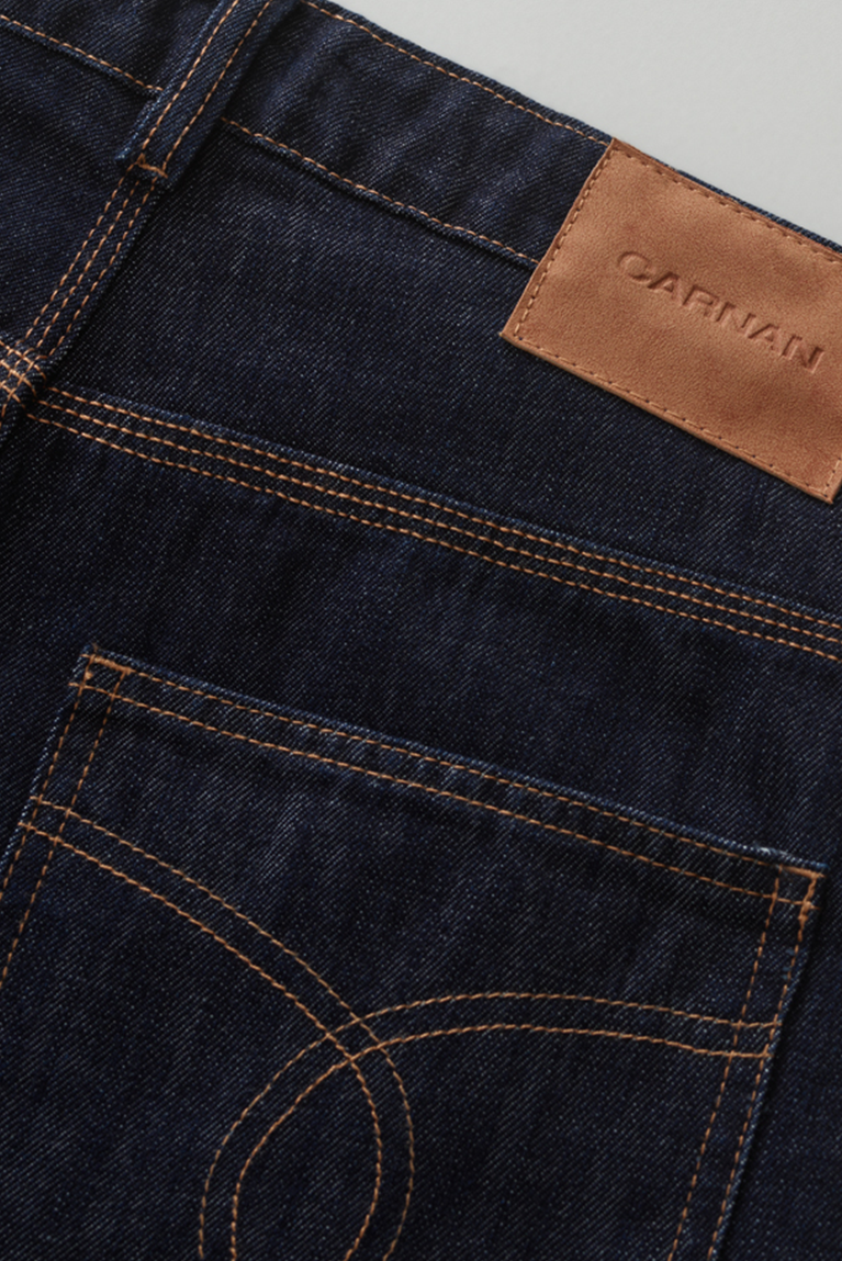 Calça Carnan Double Knee Raw Denim