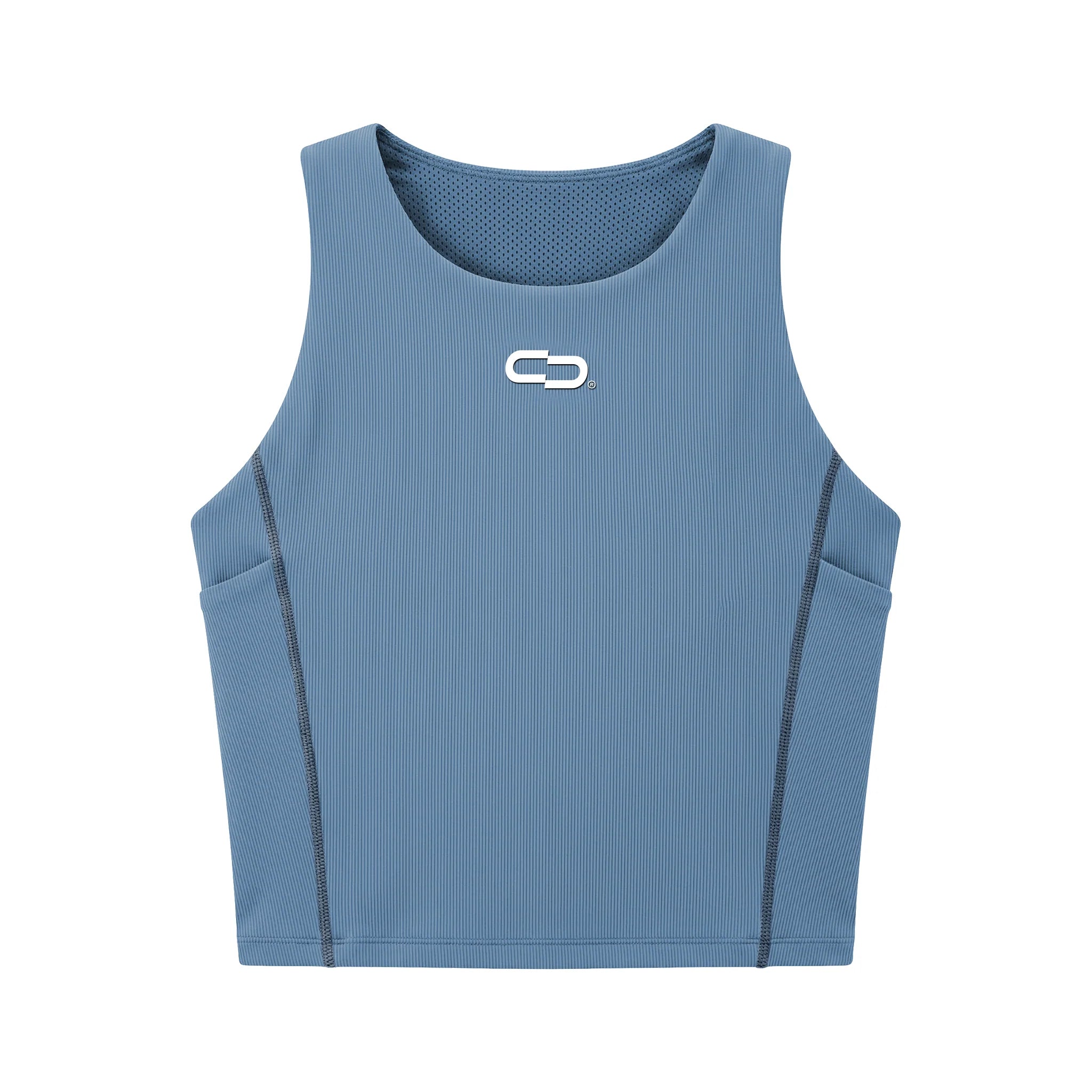 Top Crop Dopa Race Azul Claro