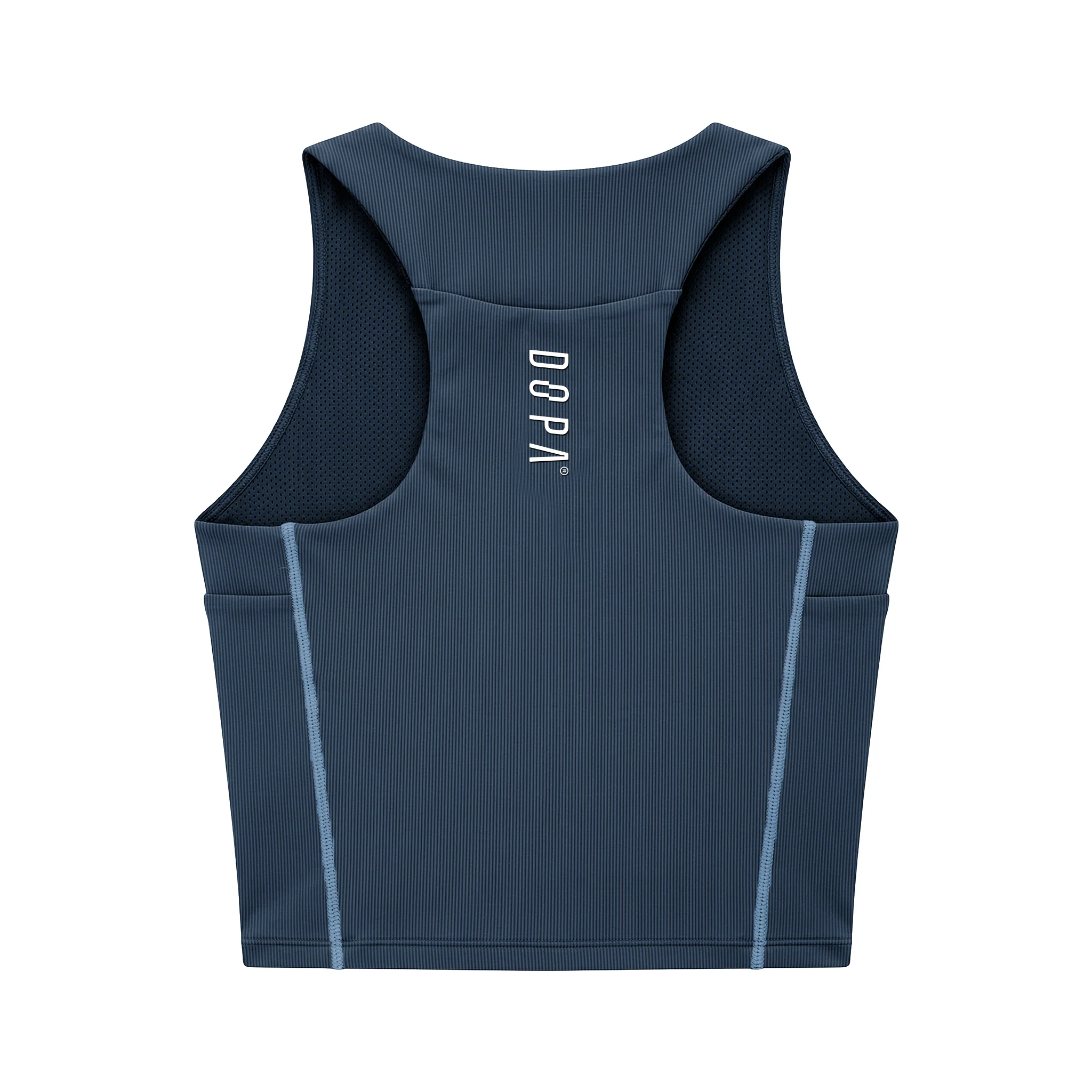 Top Crop Dopa Race Azul Marinho