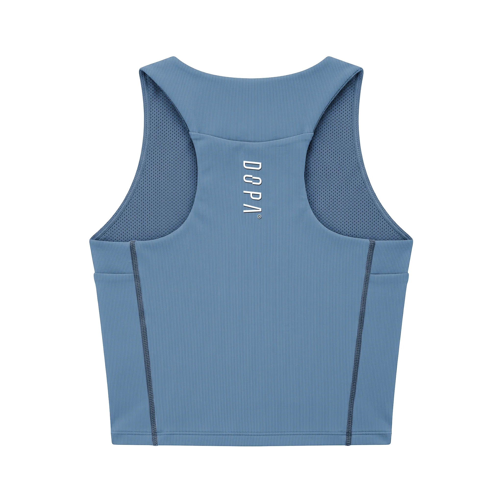 Top Crop Dopa Race Azul Claro