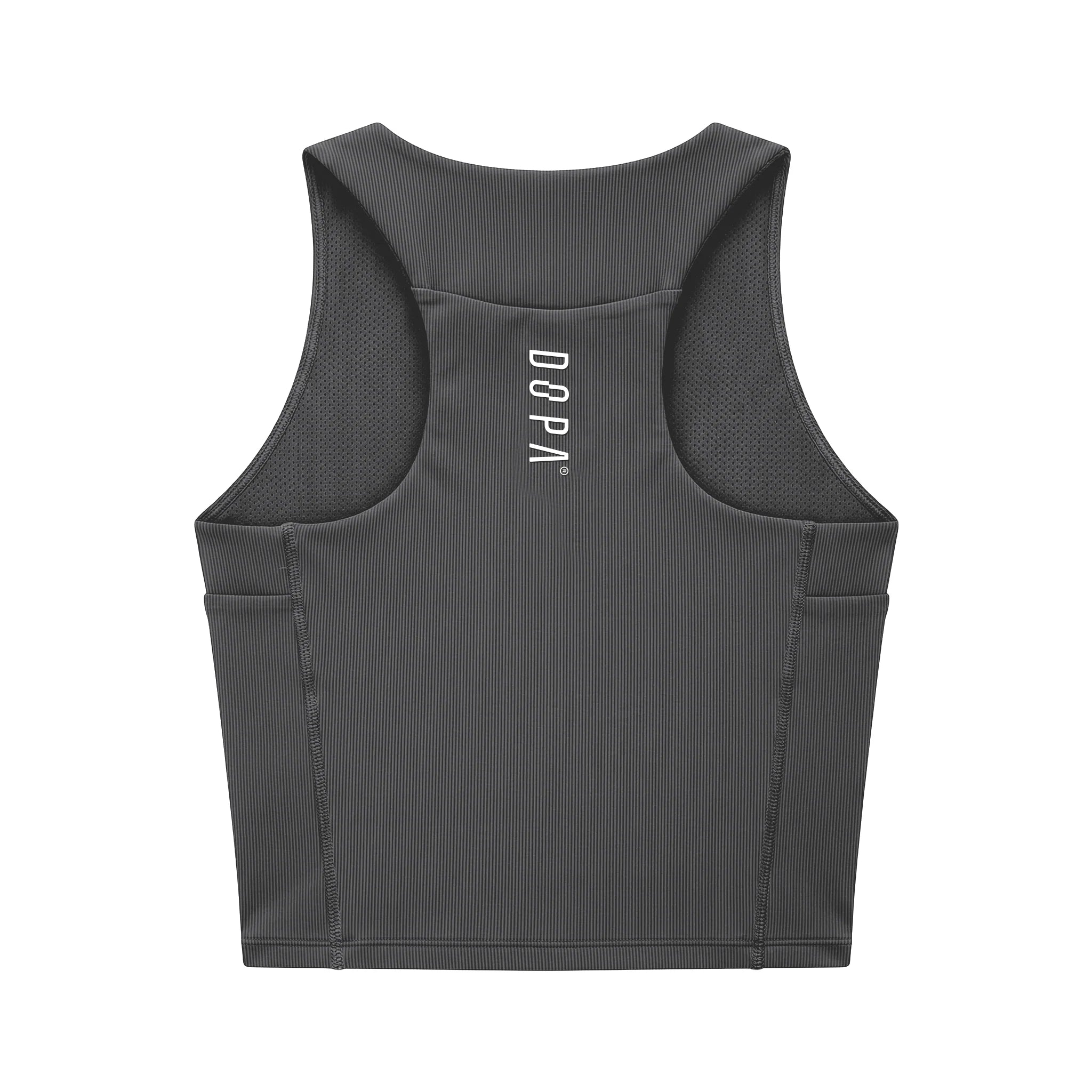 Top Crop Dopa Race Cinza