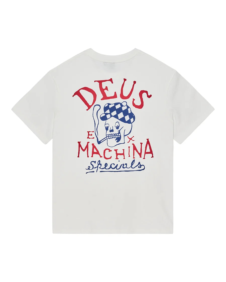 Camiseta Deus Ex Machina Bobskull Branca