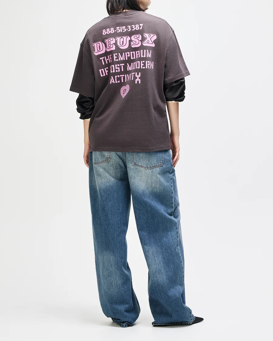 Camiseta Deus Ex Machina Upstairs Cinza