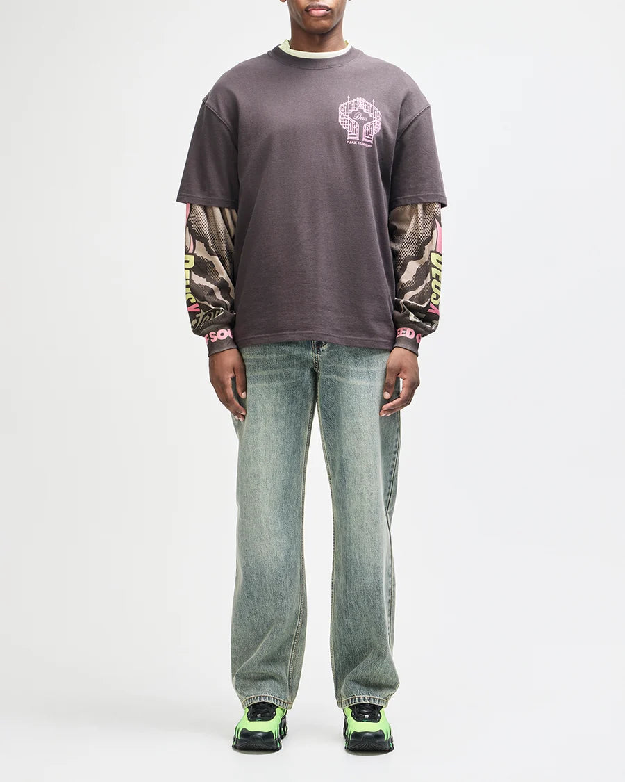 Camiseta Deus Ex Machina Upstairs Cinza