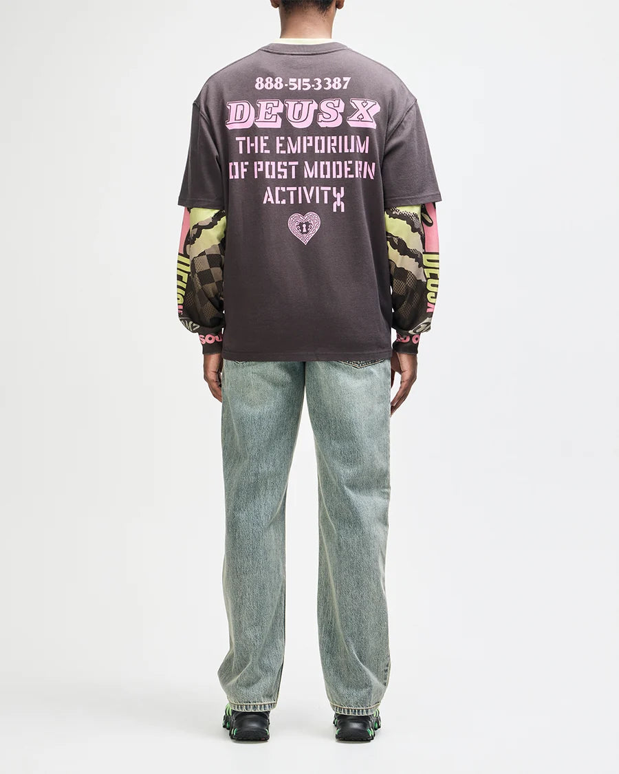 Camiseta Deus Ex Machina Upstairs Cinza