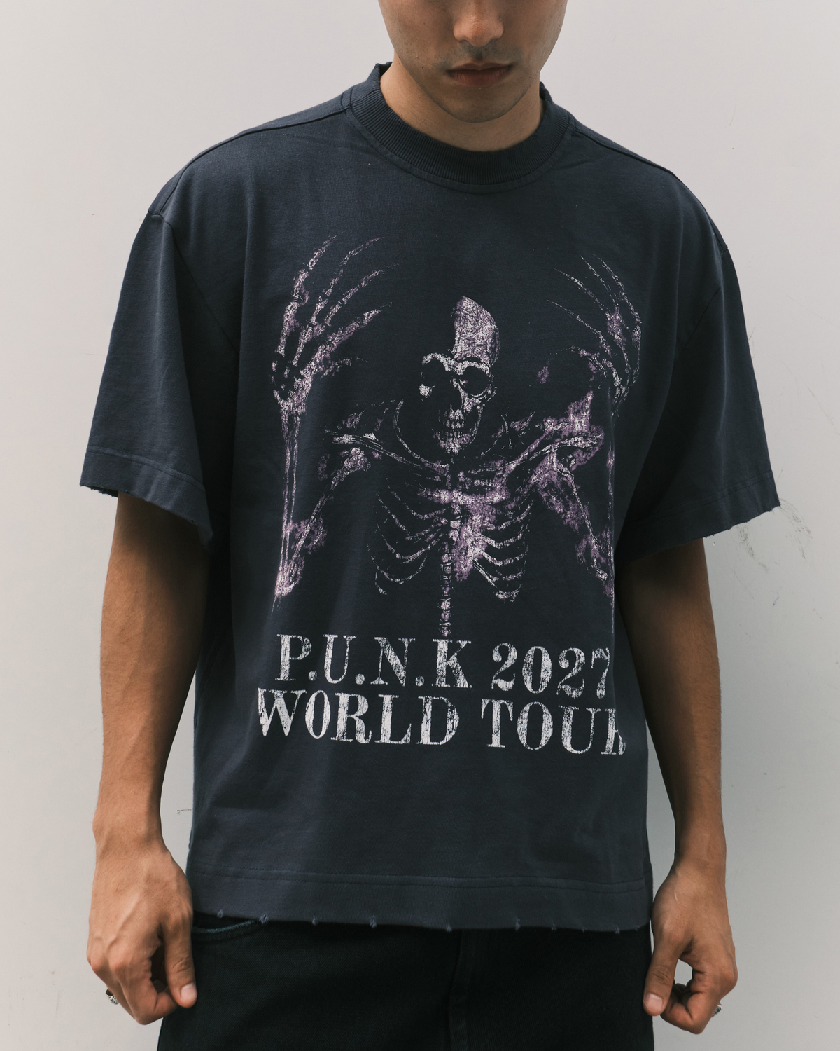 Camiseta Des Prezo P.U.N.K World Tour Vintage Marinho