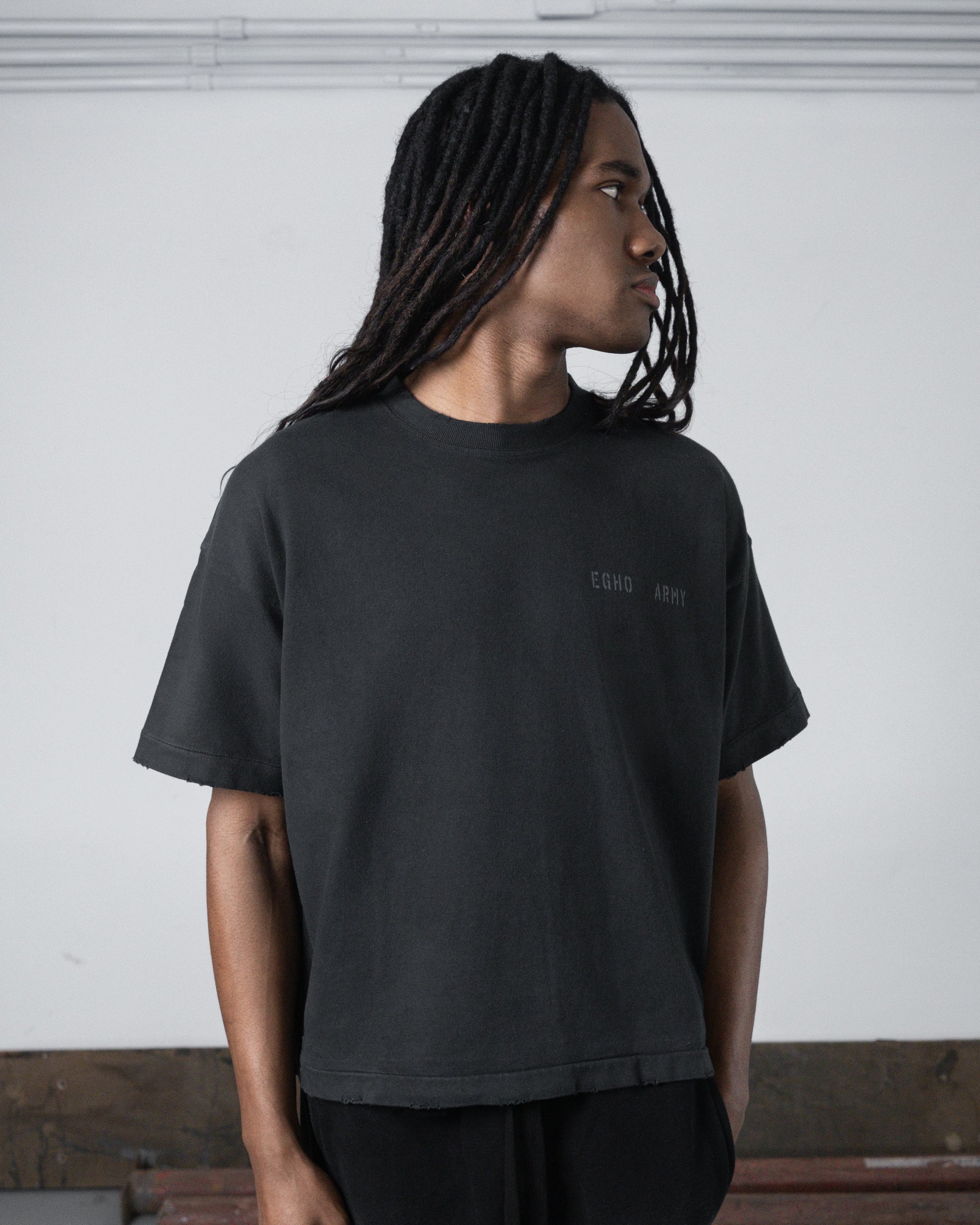 Camiseta Egho Uniform Boxy Preta